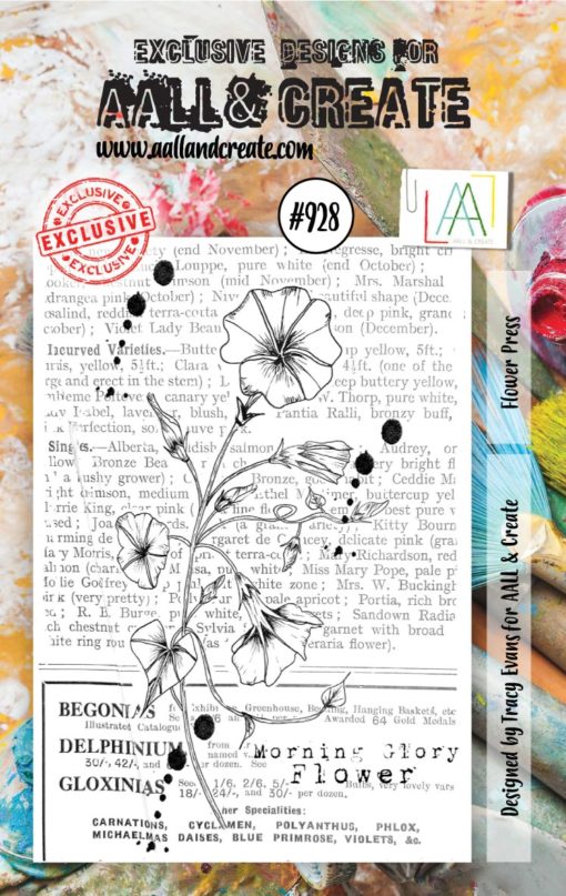 Aall& Create - # 928 - FLOWER PRESS - A7 STAMP -