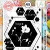 Aall& Create - # 929 - GARDEN HEX - A7 STAMP -