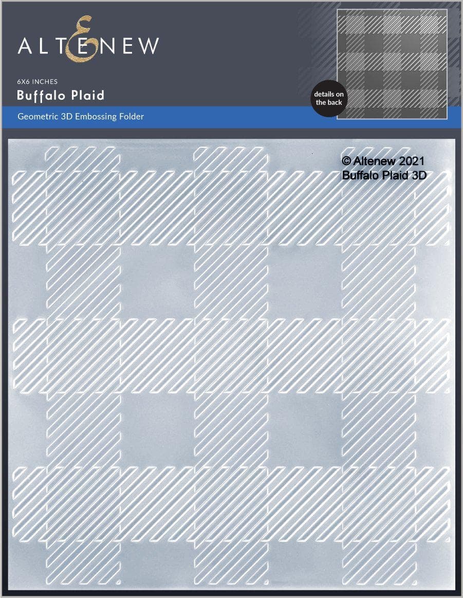 Altenew - Buffalo Plaid - 3D Embossing Folder