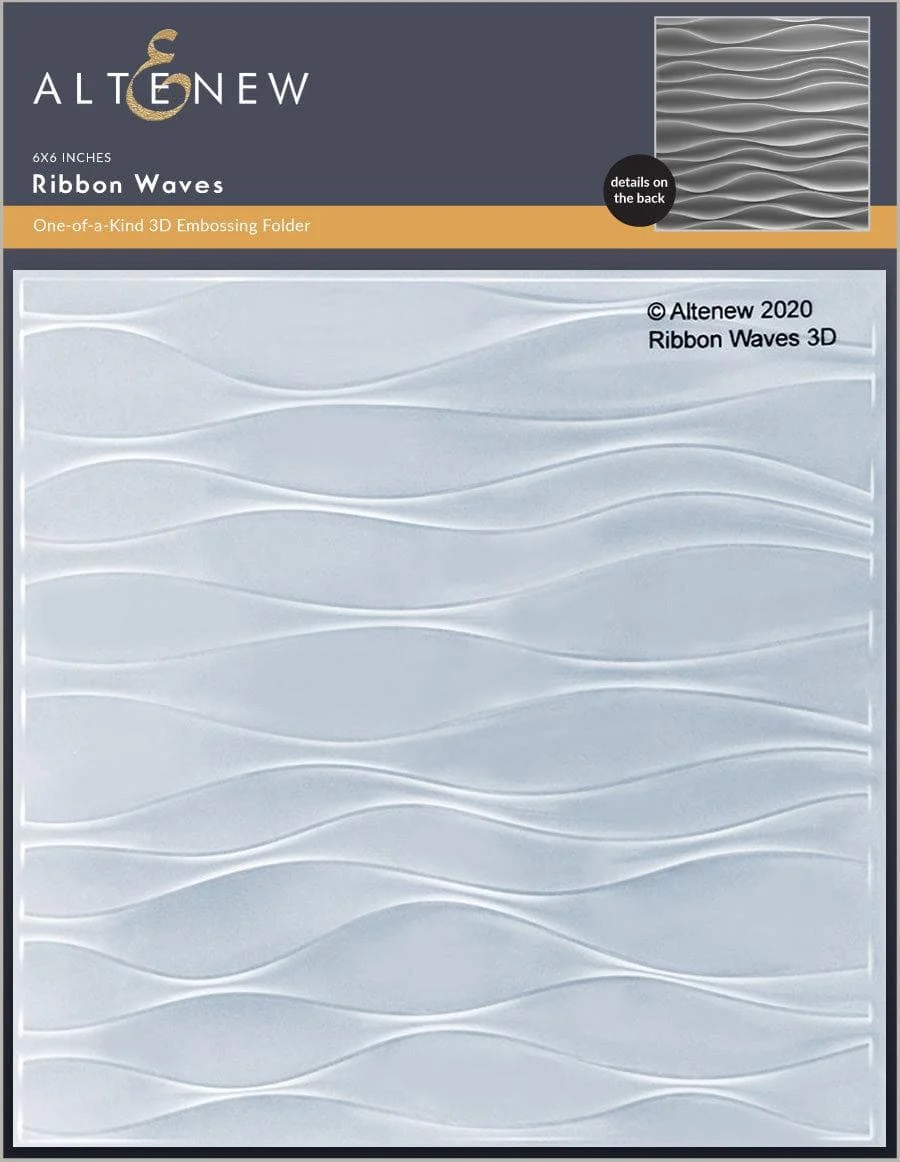 Altenew - Ribbon Waves - 3D Embossing Folder