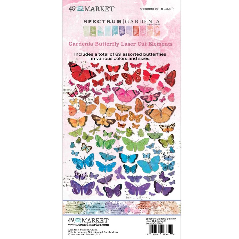 49 and Market - Spectrum Gardenia Laser - Butterfly Laser Cut Outs
