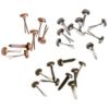 Idea-Ology Metal Long Paper Fasteners -Antique Nickel, Brass & Copper