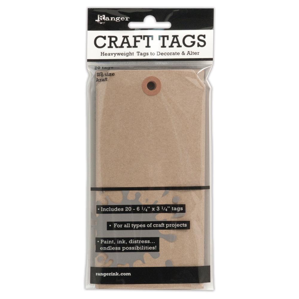 Ranger - Kraft Craft Tags 10/Pkg-#8