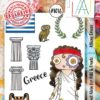 Aall & Create - #1016 - A6 STAMP SET - ATHENS GREECE