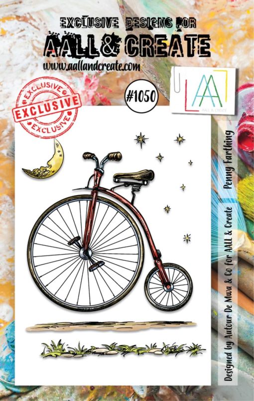 Aall& Create - #1050 - A7 STAMP SET - PENNY FARTHING