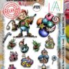 Aall&Create - #999 - A5 STAMP SET - CANDY TOWN ELVES