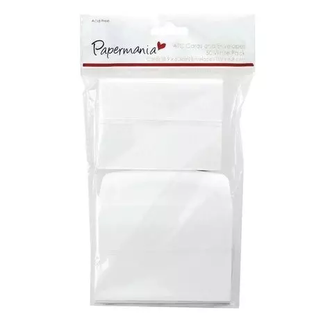 Papermania - Artist Trading Cards Cards & Envelopes White