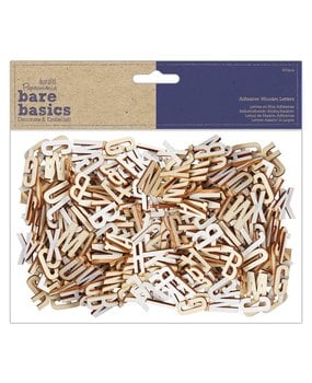 Papermania - Bare Basics Wooden Alphabet 600 pcs