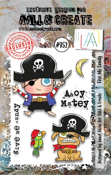 Aall& Create - # 952 - Give me candy - A7 STAMP -