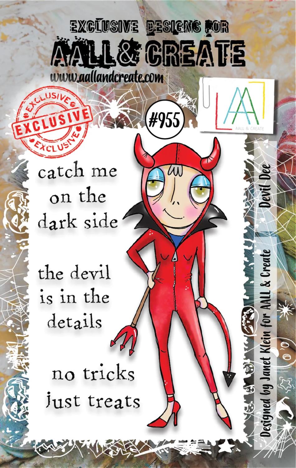 Aall& Create - # 955 - Devil Dee - A7 STAMP -