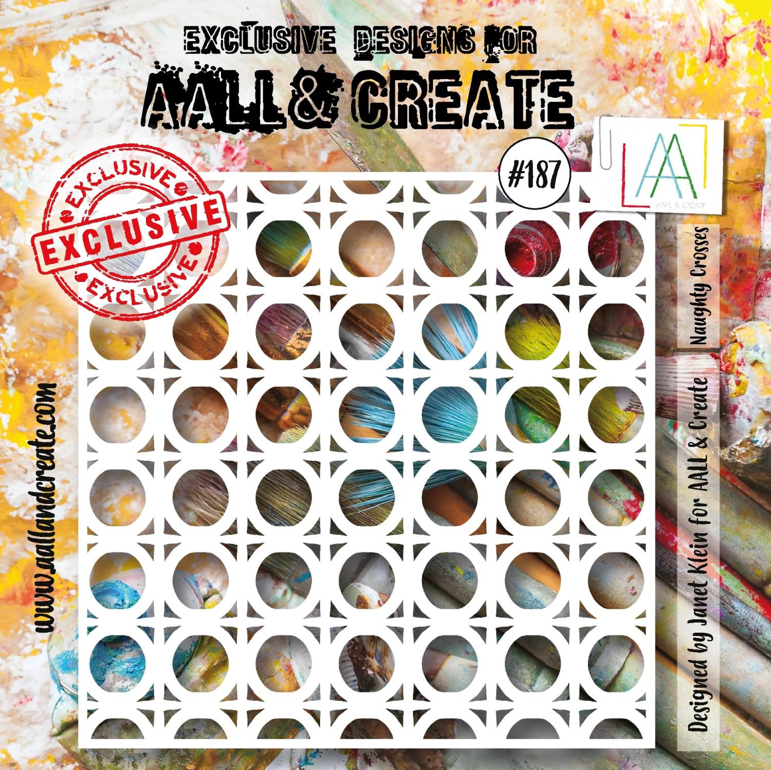 Aall&Create - 6 x 6 - #187 - NAUGHTY CROSSES