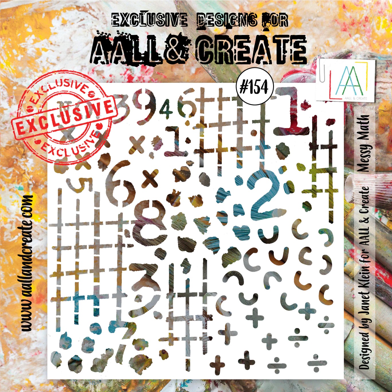 Aall&Create - 6 x 6 - #154 - MESSY MATH
