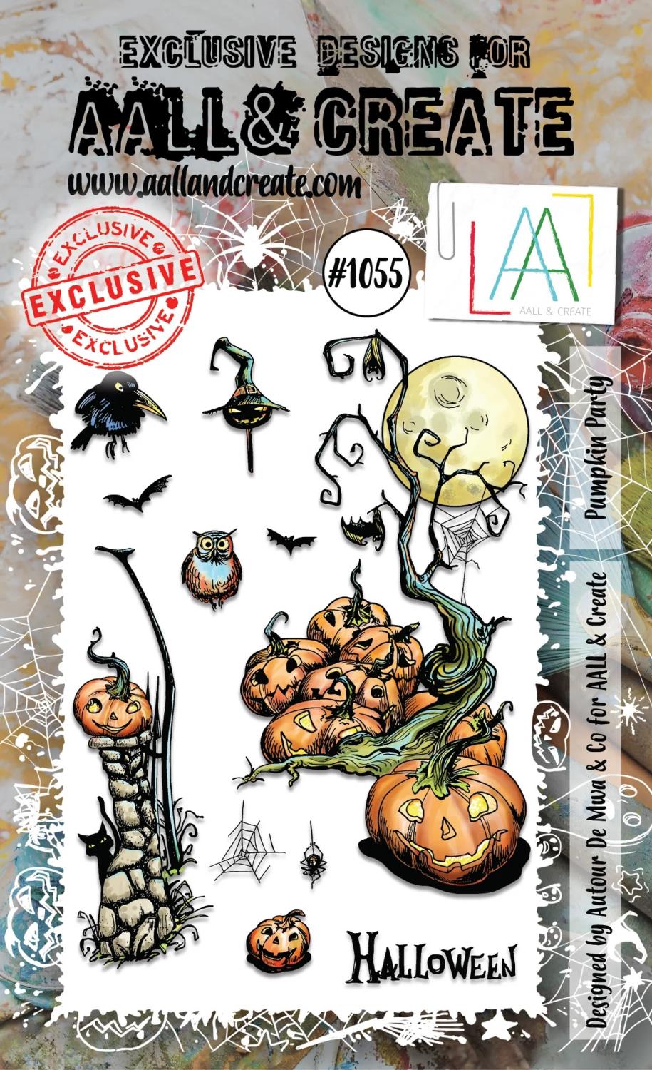 Aall & Create - #1055 - A6 STAMP SET - PUMPKIN PARTY