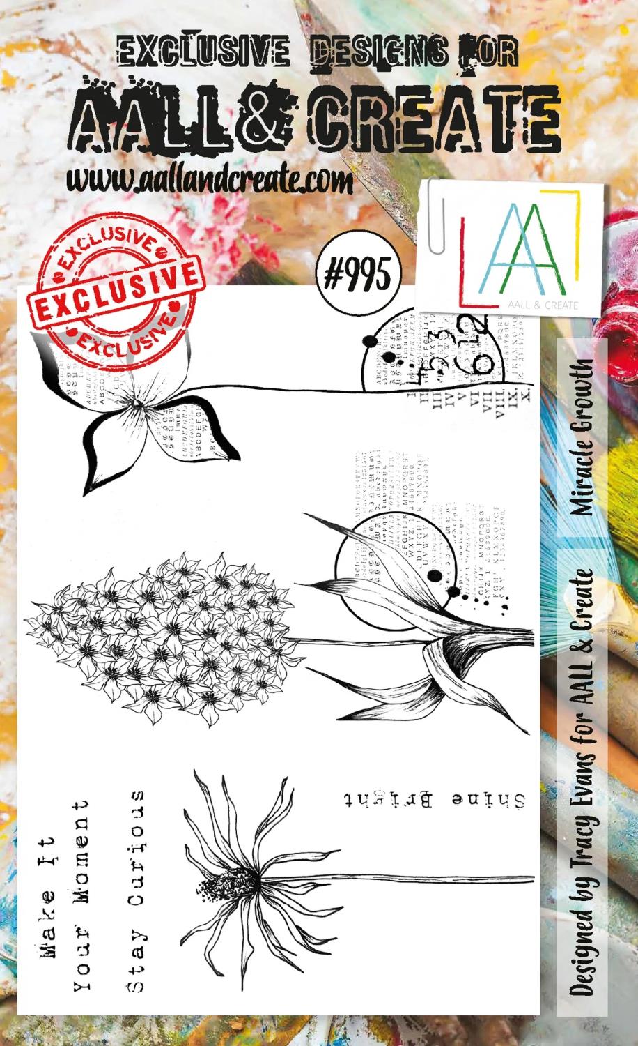 Aall & Create - #995 - A6 STAMP SET - MIRACLE GROWTH