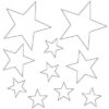 Memory Place -Star -Clear Embellishments