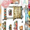 Aall & Create - #1059 - A6 STAMP SET - VERSI TROLLEY