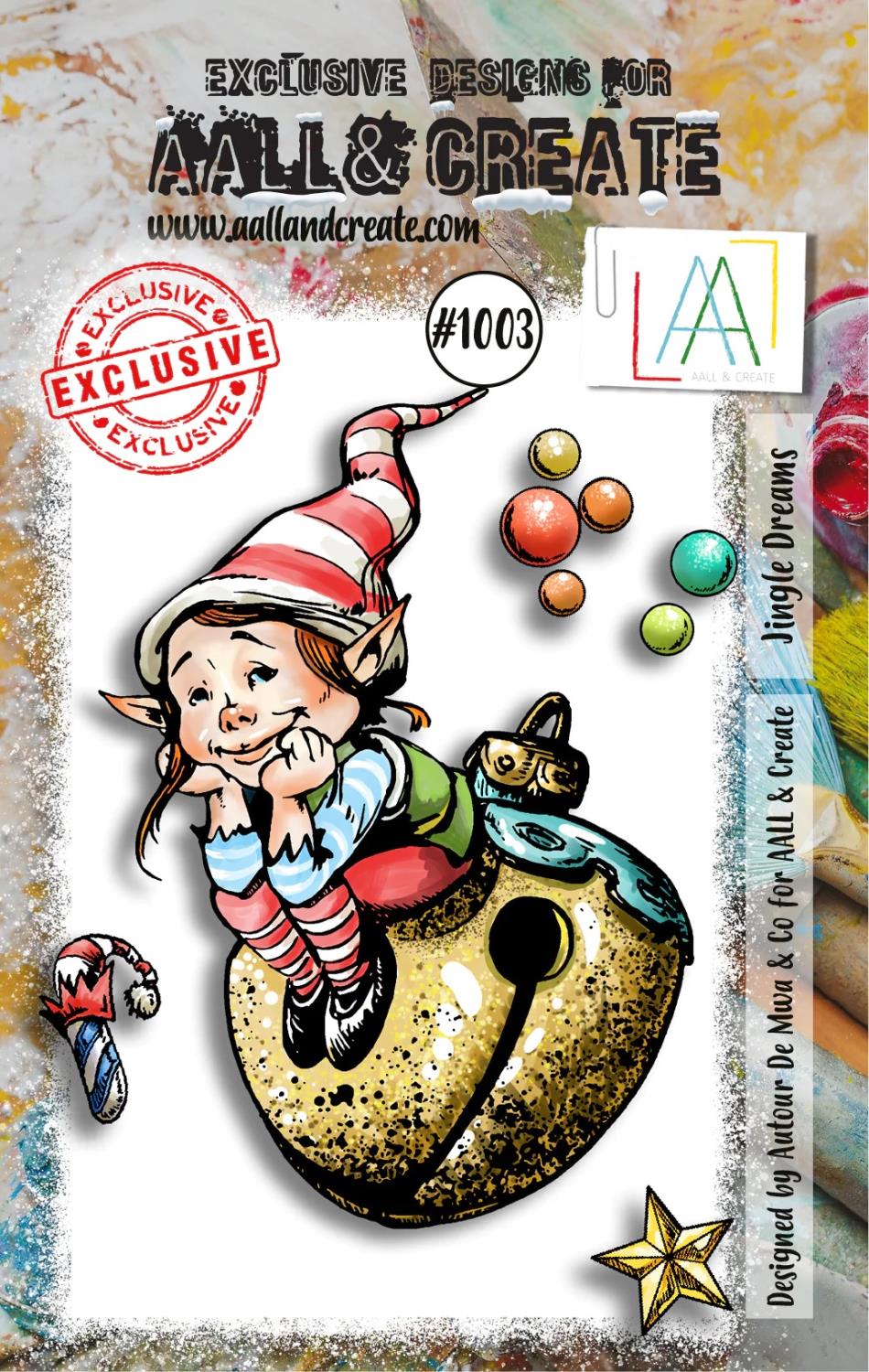 Aall& Create - #1003 - A7 STAMP SET - JINGLE DREAMS