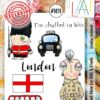 Aall & Create - #1011 - A6 STAMP SET - LONDON ENGLAND