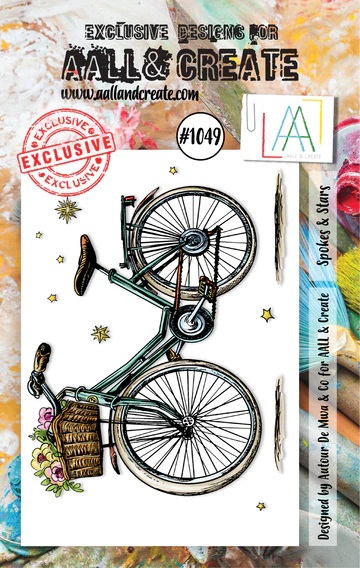 Aall& Create - #1049 - A7 STAMP SET - SPOKES & STARS