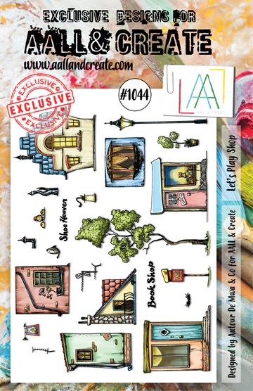 Aall&Create - #1044 - A5 STAMP SET - LET'S PLAY SHOP