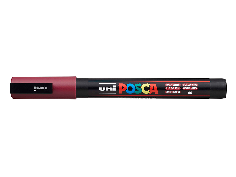 Uni POSCA PC-3M – Fine 0,9-1,3mm – 60 Red Wine