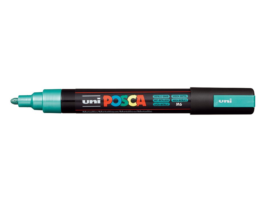 Uni POSCA PC-3M – Fine 0,9-1,3mm – M6 Metallic green