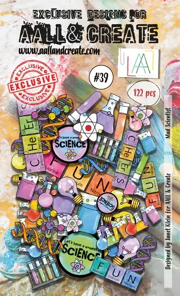 AAll&Create -  - EPHEMERA DIE-CUTS - #39 - MAD SCIENTIST - AALL & Create