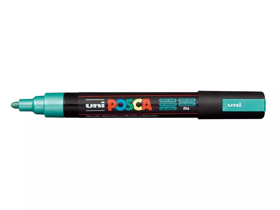 Uni POSCA PC-5M – Medium 1,8-2,5mm – M6 Metallic Green