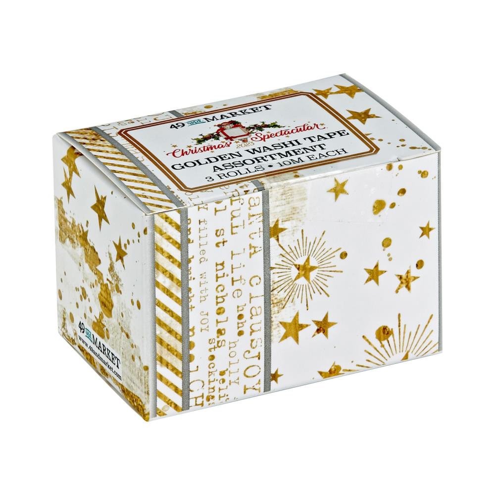 49 and Market - Christmas Spectacular Golden - Washi tape set 3pk