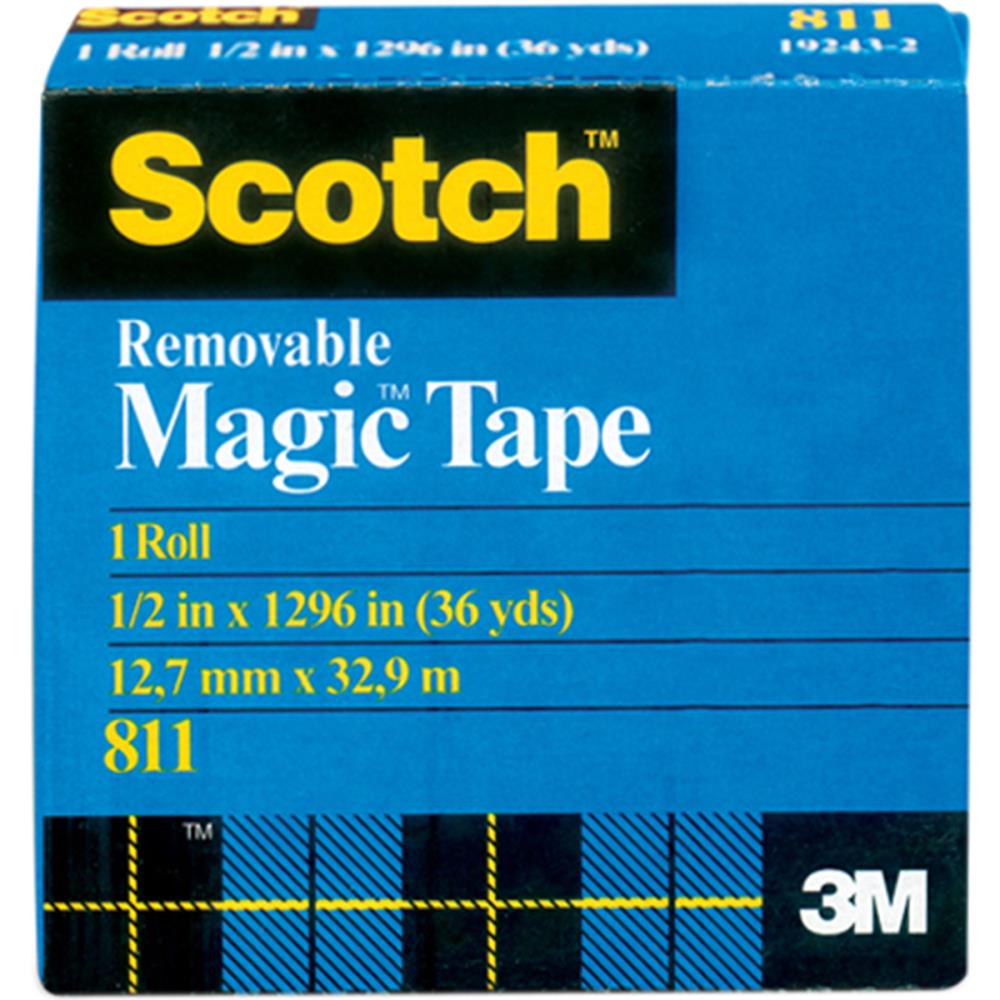 Scotch Removable Tape .50"X36yd