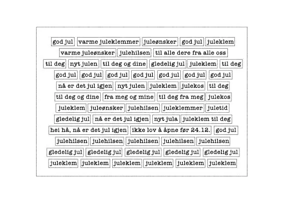 Hege Foyn Design – Klistremerker – jul, hvit