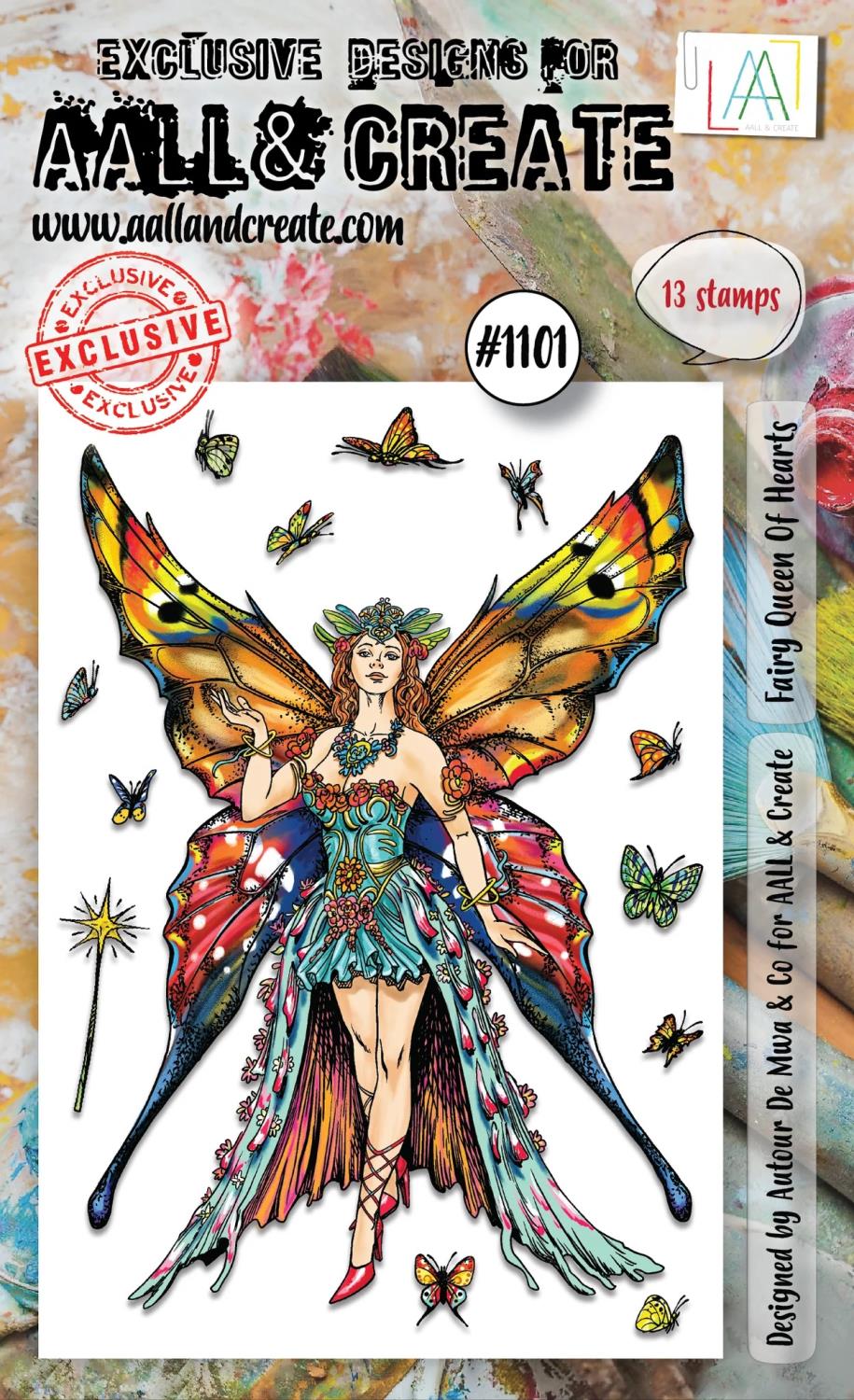 AALL& Create - Fairy Queen of Hearts #1101 - A6 STAMP