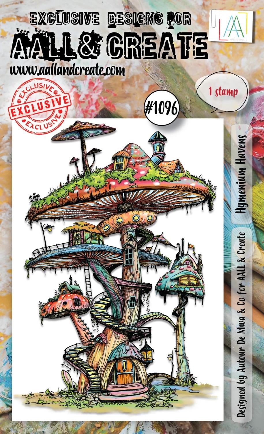 Aall & Create - #1096 - A6 STAMP SET - HYMENIUM HAVENS