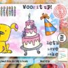 Aall& Create - # 968 - WOOF IT UP - A7 STAMP -