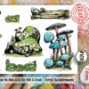 Aall& Create - # 1098 - FOREST ACCOUTREMENTS- A7 STAMP -