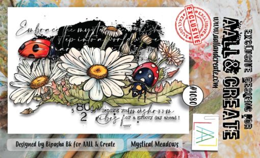 Aall& Create - # 1080 - Mystical Meadows - A7 STAMP -