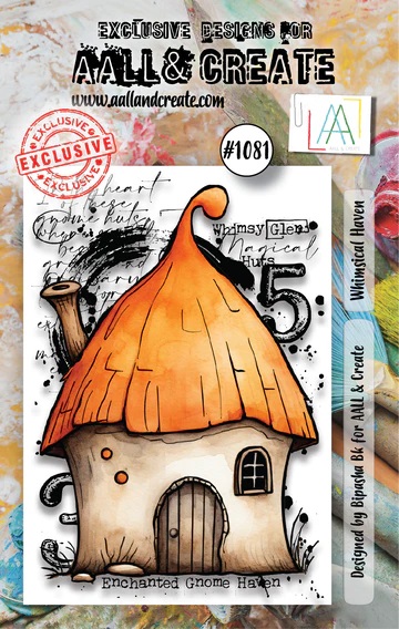 Aall& Create - # 1081 -Whimsical Haven - A7 STAMP -