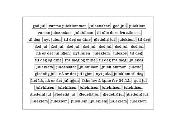 Hege Foyn Design – Klistremerker – jul, hvit