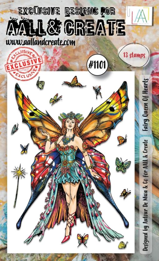 AALL& Create - Fairy Queen of Hearts #1101 - A6 STAMP