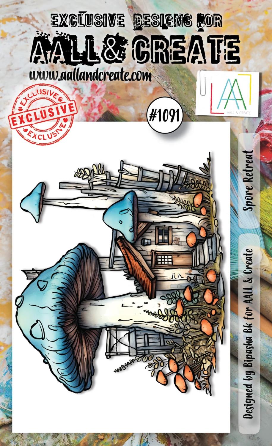 Aall & Create - #1091 - A6 STAMP SET - SPORE RETREAT