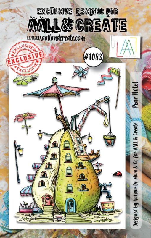 Aall& Create - # 1083 - Pear Hotel - A7 STAMP -