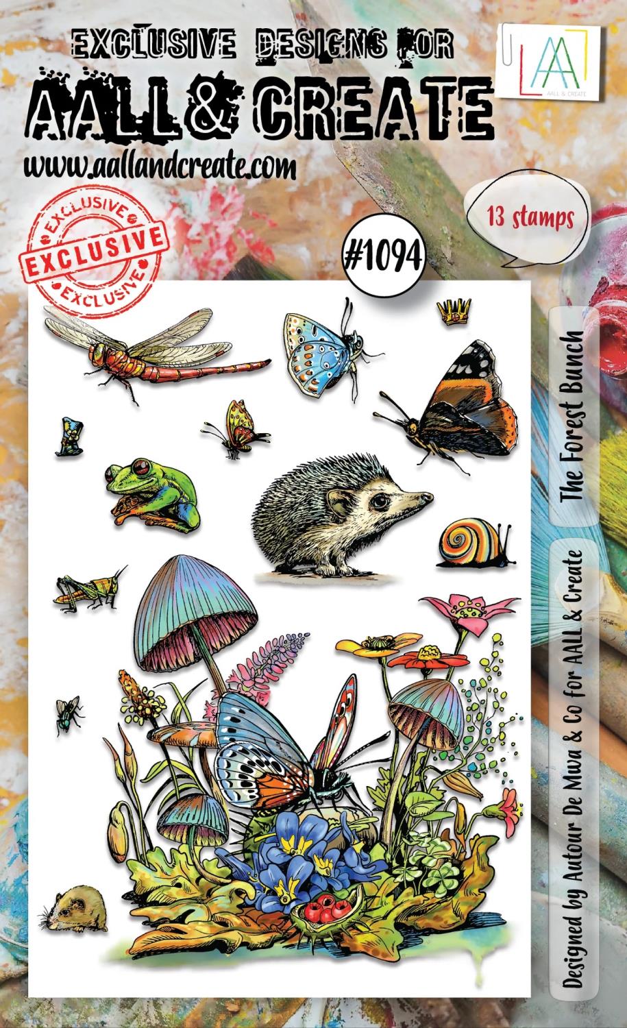 Aall & Create - #1094 - A6 STAMP SET - THE FOREST BUNCH