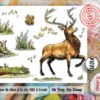 Aall& Create - # 1099 - ME STAG, YOU STAMP SET- A7 STAMP -