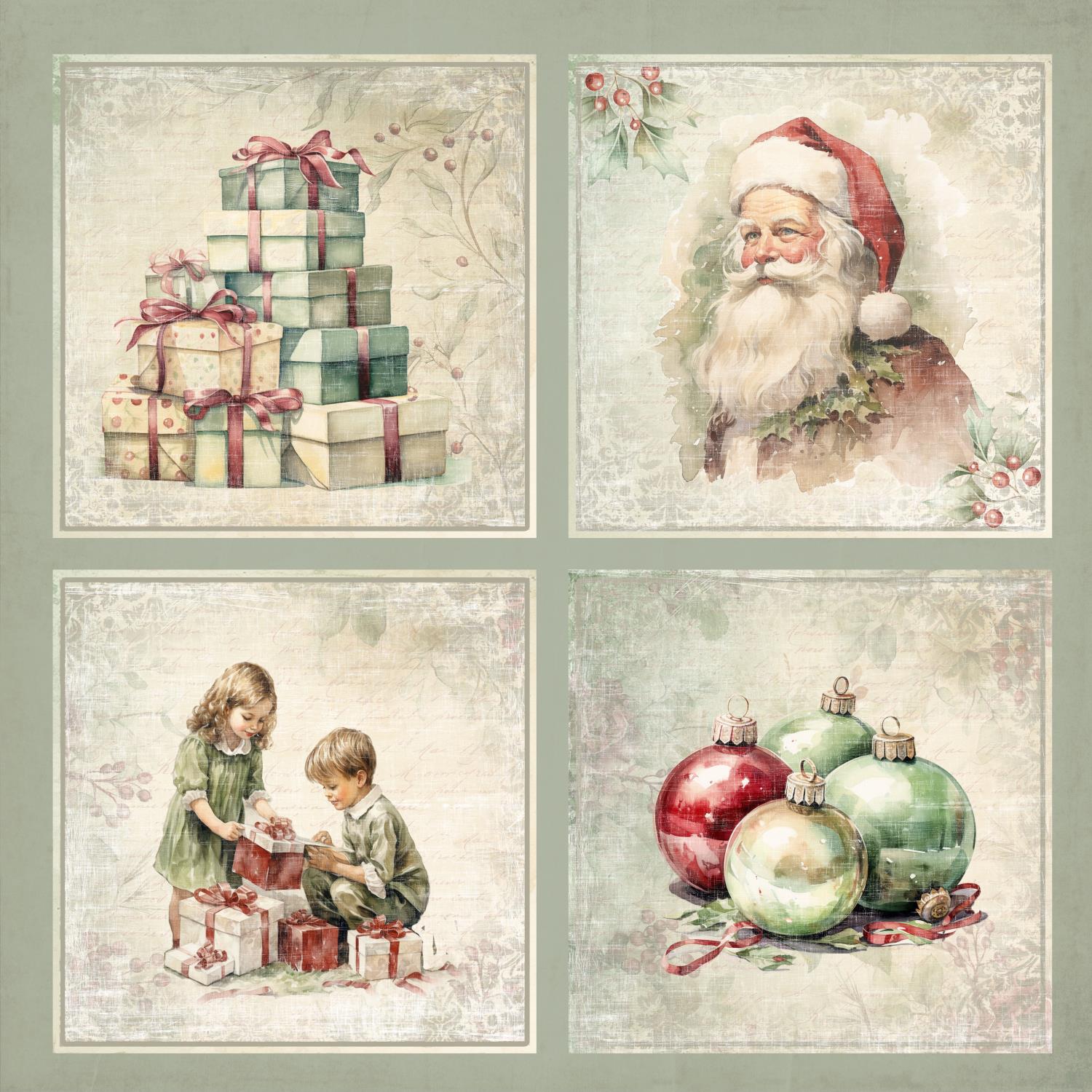 Reprint - Christmas time  - 12 x 12 - Cards