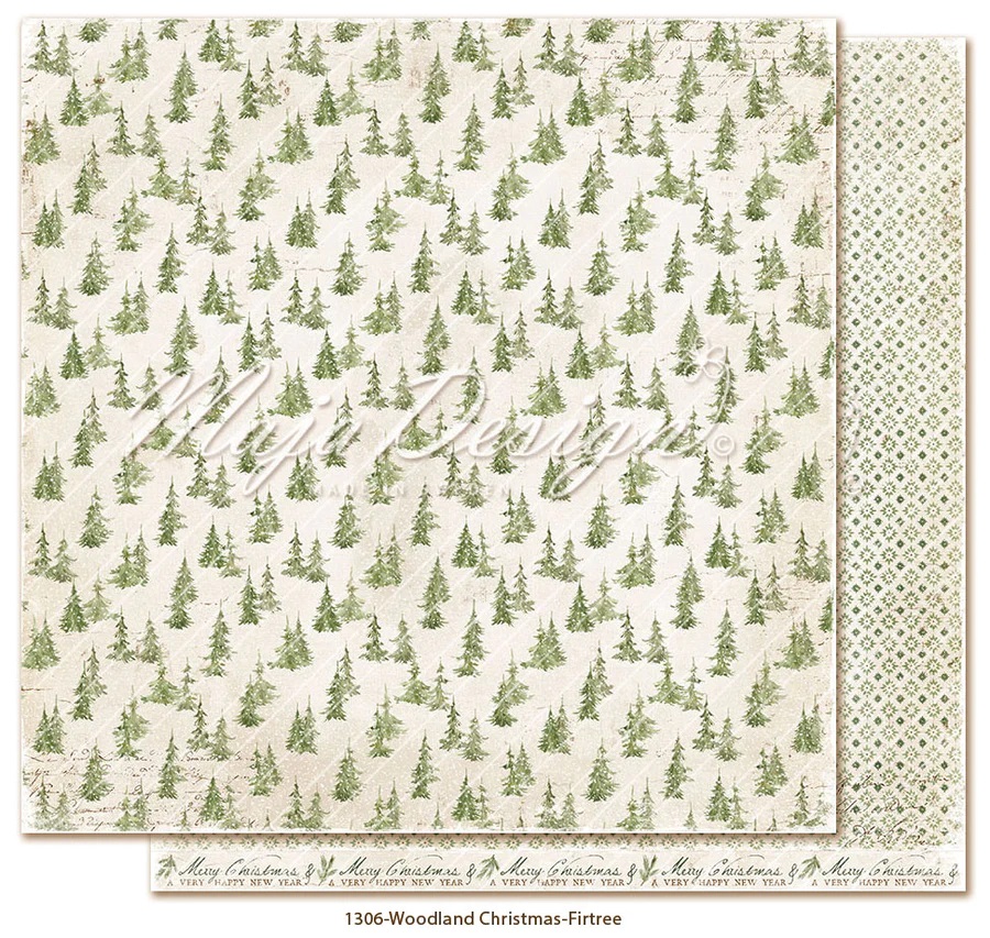Maja Design - Woodland Christmas - Firtree- 12 x 12"