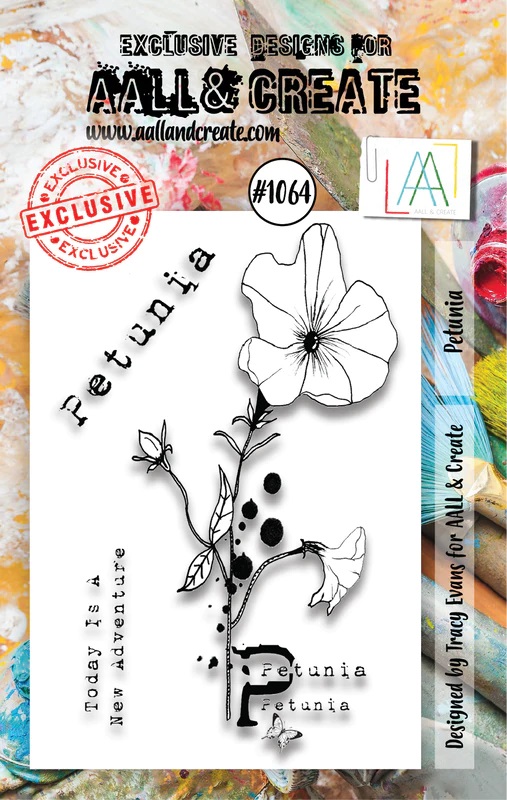 Aall& Create - #1064 - Petunia- A7 STAMP -