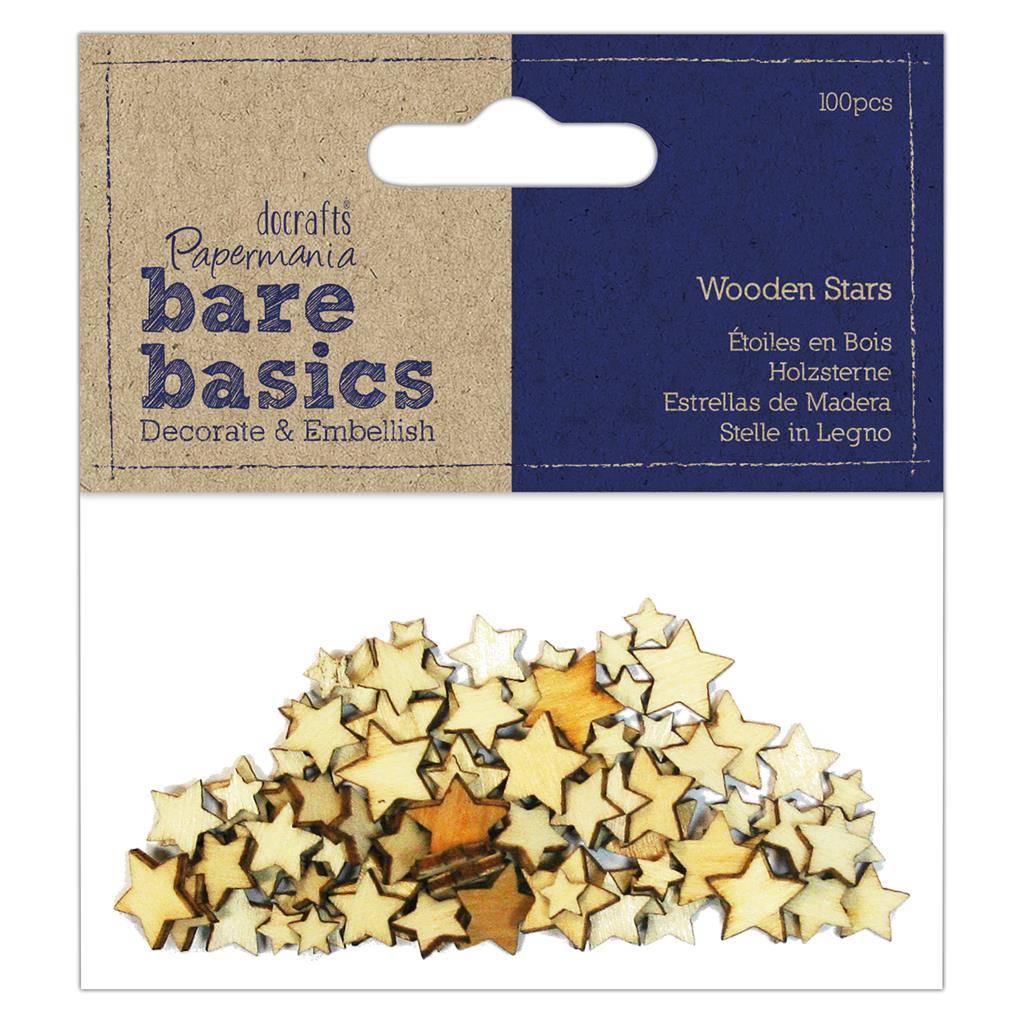 Papermania Bare Basics Wooden Stars