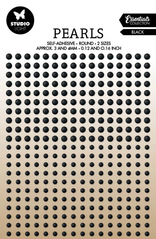 Studiolight -Pearls Self-adhesive Black