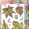 Aall & Create - #1109 - A6 STAMP SET - CRUNCHED LEAFDROP