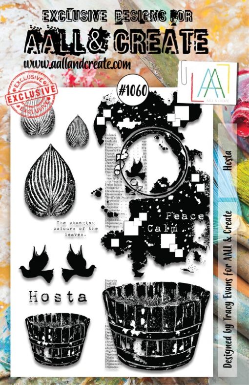 Aall&Create - #1060 - A5 STAMP SET - Hosta